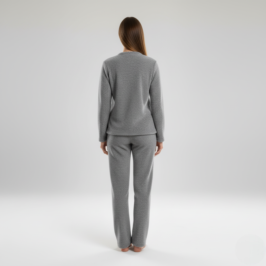 Warm Fleece Pajama Set for Women