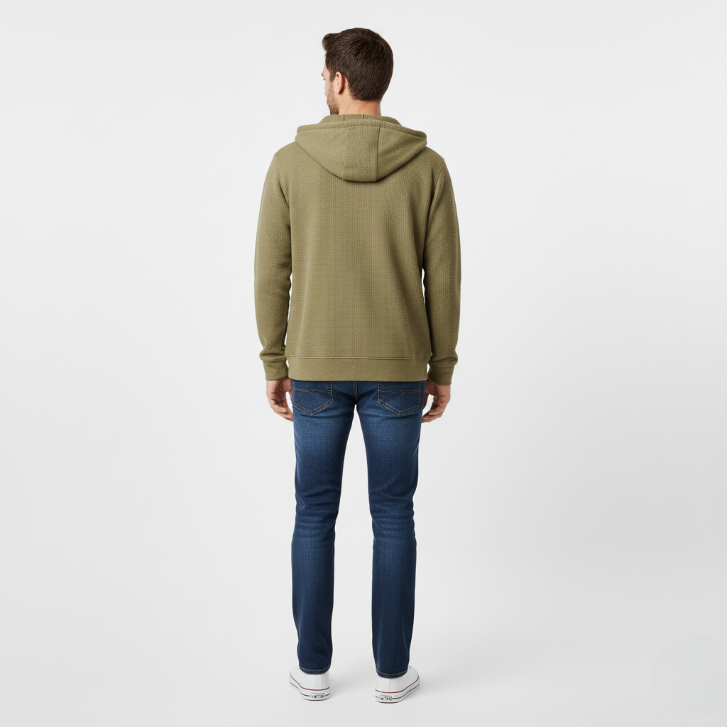 Men's jacket | waffle structure, comfortable fiber blend