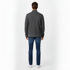 Classic thermal cardigan for men with full-length zipper