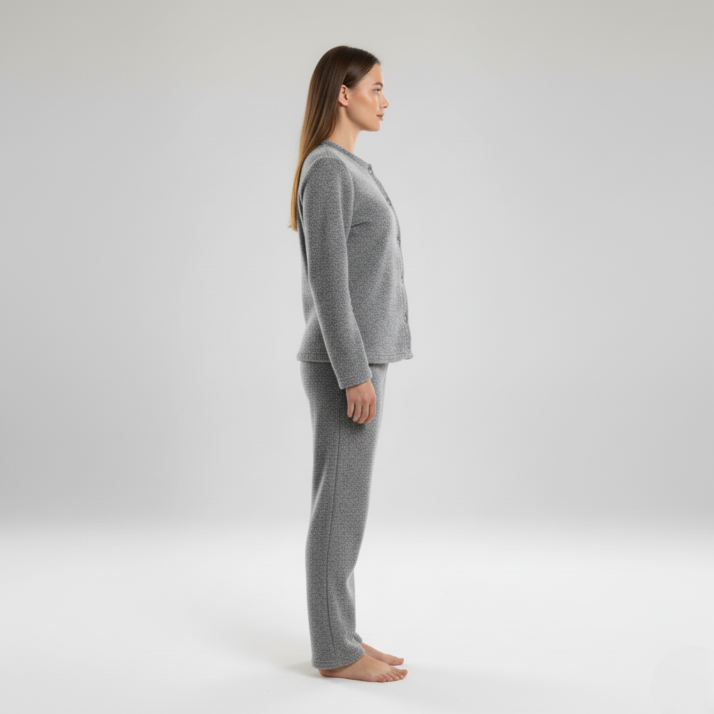 Warm Fleece Pajama Set for Women