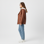 Stylish oversized leather jacket - comfortable and trendy for every day